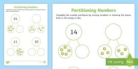 Partitioning within 50 Activity Sheet .